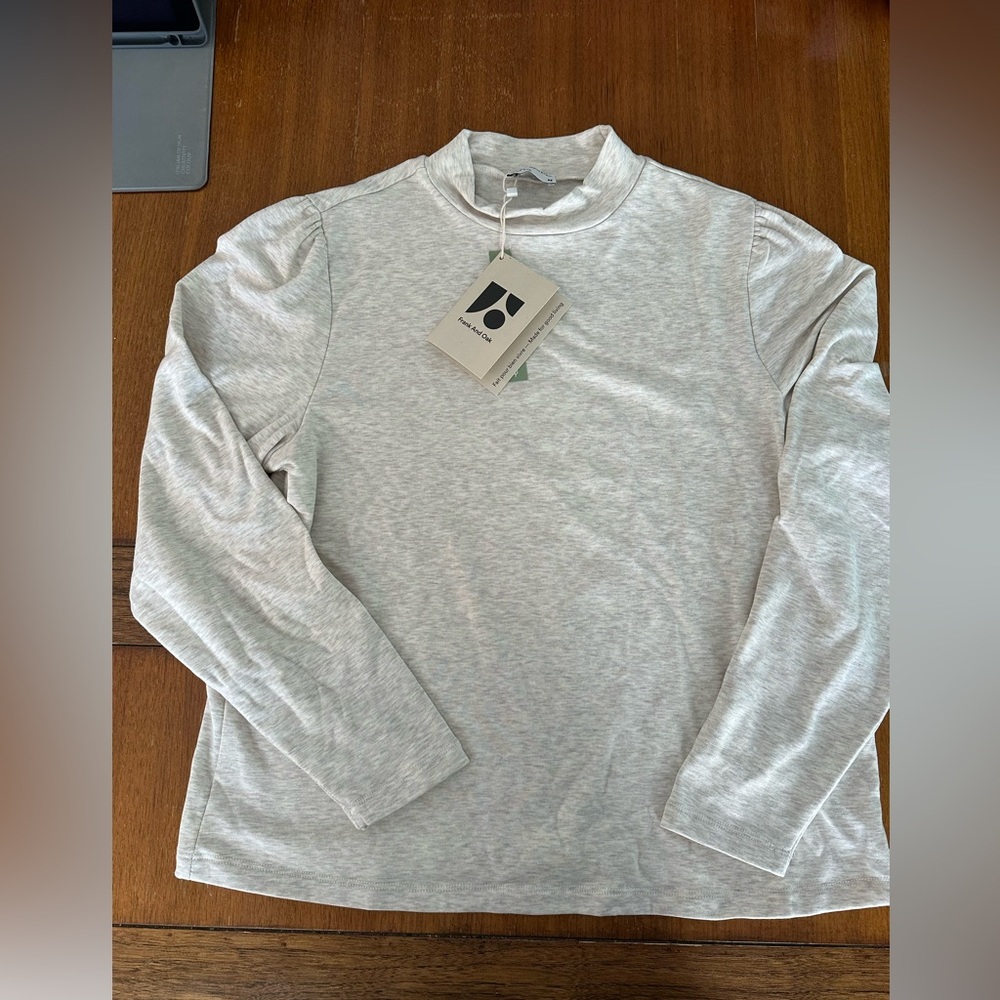 Women’s Frank And Oak Oatmeal Long Sleeve Shirt